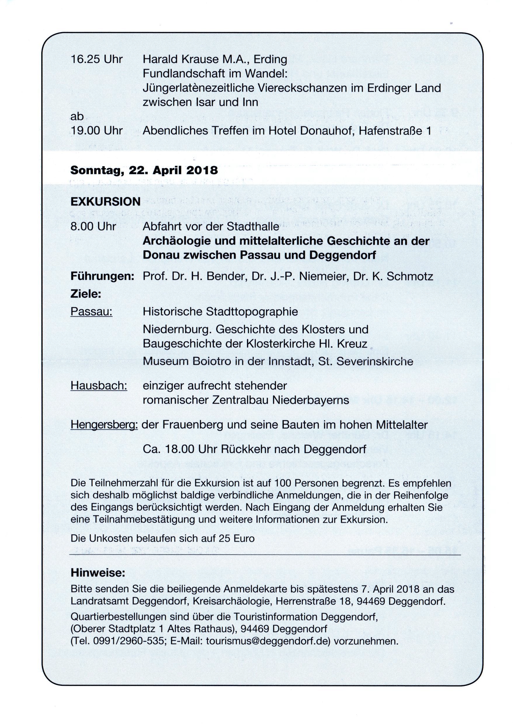 37. Niederbayerischer Arch&auml;ologentag
